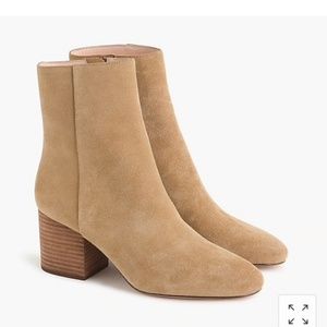 *NWOT* J.Crew Tan Sadie Suede Booties sz 6.5